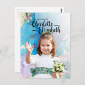 Prinses Charlotte Elizabeth 6e verjaardag ansichtk Briefkaart (Voorkant / Achterkant)