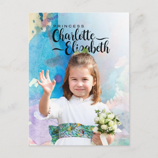 Prinses Charlotte Elizabeth 6e verjaardag ansichtk Briefkaart (Voorkant)