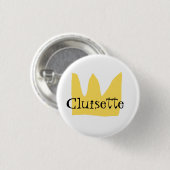 Prinses Cluisette Ronde Button 3,2 Cm (Voorkant /achterkant)