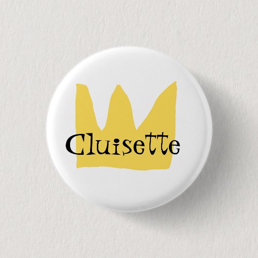 Prinses Cluisette Ronde Button 3,2 Cm (Voorkant)