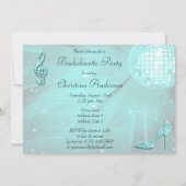 Prinses Coach, Paarden & Disco Bal Bachelorette Kaart (Achterkant)