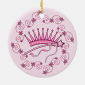  prinses Crown Keramisch Ornament (Achterkant)