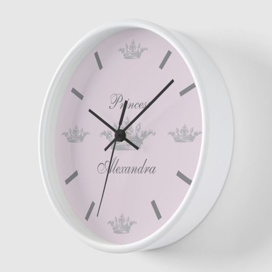  prinses Crown Pink & Gray Persoonsnaam (Hoek)