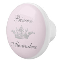 prinses Crown Pink & Gray Persoonsnaam