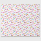 Prinses Crown Roze inpakpapier (Vlak)