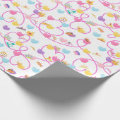 Prinses Crown Roze inpakpapier (Hoek)