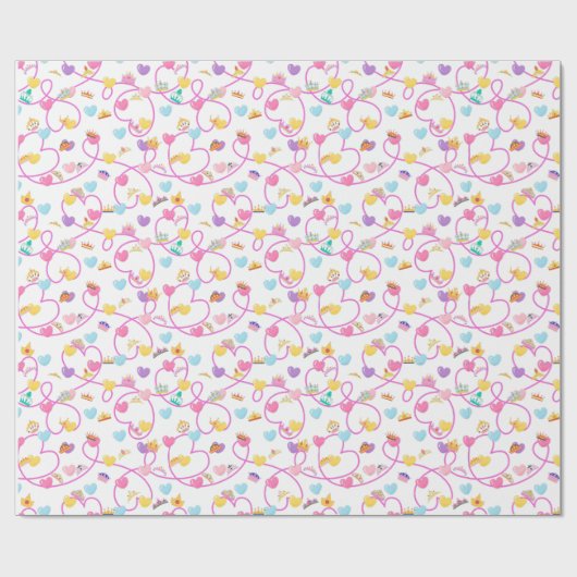 Prinses Crown Roze inpakpapier (Vlak)