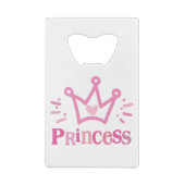 prinses crown, tiara creditkaart flessenopener (Achterkant)