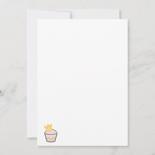 prinses cupcake met kroon (Achterkant)