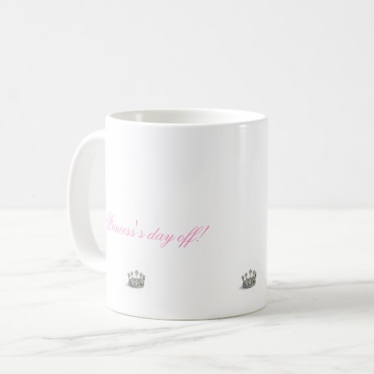 prinses dag van de fancy Mok (Voorkant links)