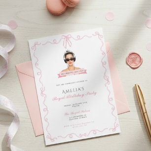 Prinses Dagboeken 30e verjaardag Milenial Uitnodig Kaart
