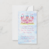 Prinses Dank Je Notitiekaartje (Achterkant)