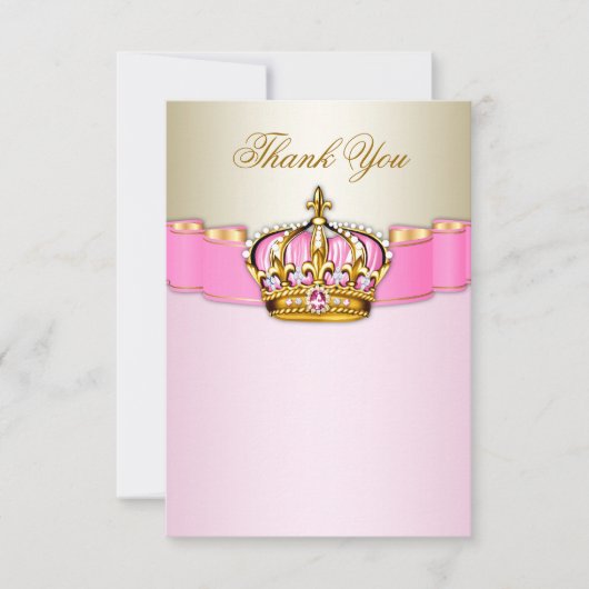 Prinses Dankkaarten Bedankkaart (Voorkant)
