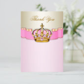 Prinses Dankkaarten Bedankkaart (Staand voorkant)