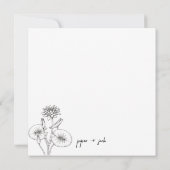 Prinses + De Kikker - B&W- Dankkaart voor koppels Bedankkaart (Achterkant)