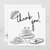 Prinses + De Kikker - Z&W- Dankkaart voor koppels Bedankkaart (Voorkant / Achterkant)