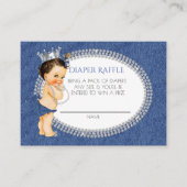  prinses Denim & Diamonds Diaper Raffle Informatiekaartje (Voorkant)