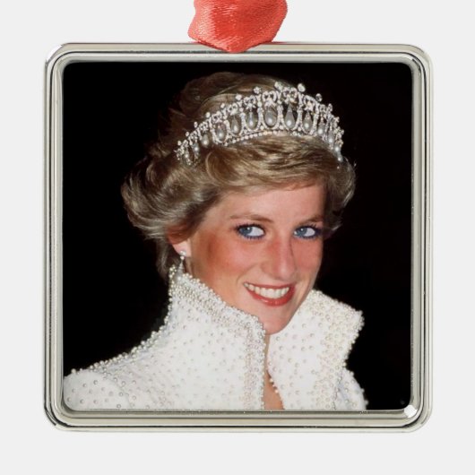Prinses Diana 1989 Metalen Ornament (Voorkant)