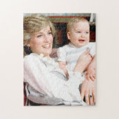 Prinses Diana en prins William Legpuzzel (Verticaal)
