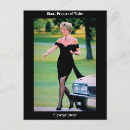 Prinses Diana in haar 'wraakjurk' Briefkaart