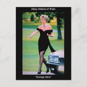 Prinses Diana in haar 'wraakjurk' Briefkaart