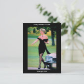 Prinses Diana in haar 'wraakjurk' Briefkaart (Staand voorkant)