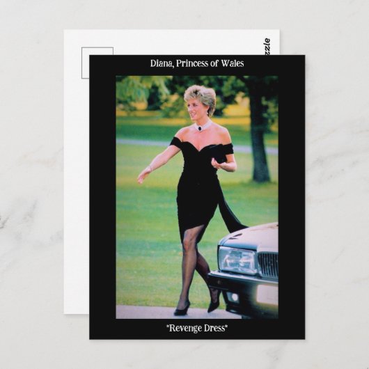 Prinses Diana in haar 'wraakjurk' Briefkaart (Voorkant / Achterkant)
