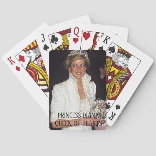PRINSES DIANA Queen of Hearts Pokerkaarten (Achterkant)
