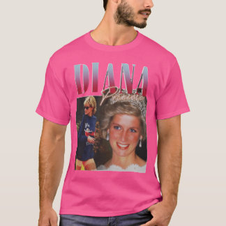 PRINSES DIANA Rap Hip Hop Prinses Diana 90s Retr T-shirt