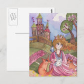 Prinses die van dieren hield briefkaart (Voorkant / Achterkant)
