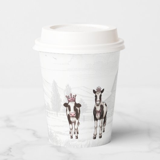 Prinses Dieren Verjaardagsfeest Papieren Bekers (Links)