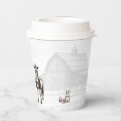 Prinses Dieren Verjaardagsfeest Papieren Bekers (Achterkant)