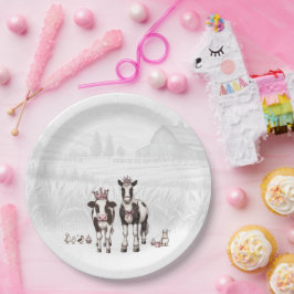 Prinses Dieren Verjaardagsfeest Papieren Bordje