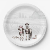 Prinses Dieren Verjaardagsfeest Papieren Bordje (Voorkant)