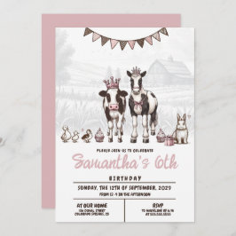 Prinses Dieren Verjaardagsfeest Uitnodiging