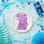 Prinses Dinosaurus Meisjes Verjaardagsfeest Papieren Bordje (Feest)