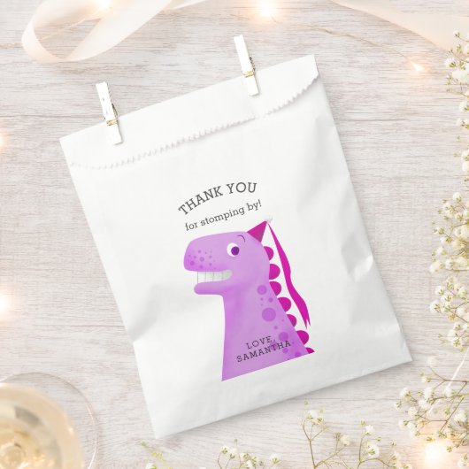 Prinses Dinosaurus Verjaardagsfeest Dank u Bedankzakje (Geknipt)