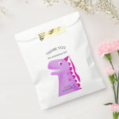 Prinses Dinosaurus Verjaardagsfeest Dank u Bedankzakje (Gezegeld)