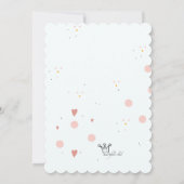 Prinses Dinosaurus Verjaardagsfeest Uitnodiging (Achterkant)