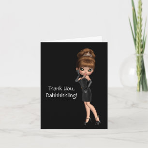 Prinses Diva bedankt kaart