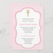 Prinses Doopsel uitnodiging (Voorkant / Achterkant)