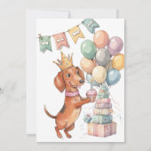 Prinses Doxie digitale download feest uitnodiging (Voorkant)