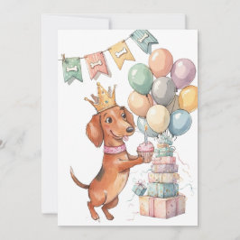 Prinses Doxie digitale download feest uitnodiging