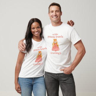 Prinses draait drie ouders verjaardag T-shirt