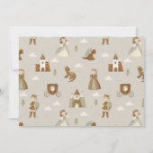 Prinses & Draak Boho Sprookje Verjaardagsfoto Kaart (Achterkant)