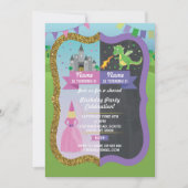 Prinses & Draak Gezamenlijke Uitnodigingen Voor Jo (Voorkant)