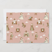 Prinses Dragon Boho Sprookje Roze Verjaardagsfoto Kaart (Achterkant)