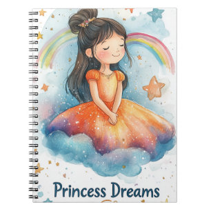 Prinses Dromen Watercolor Journaal – Magisch  Notitieboek