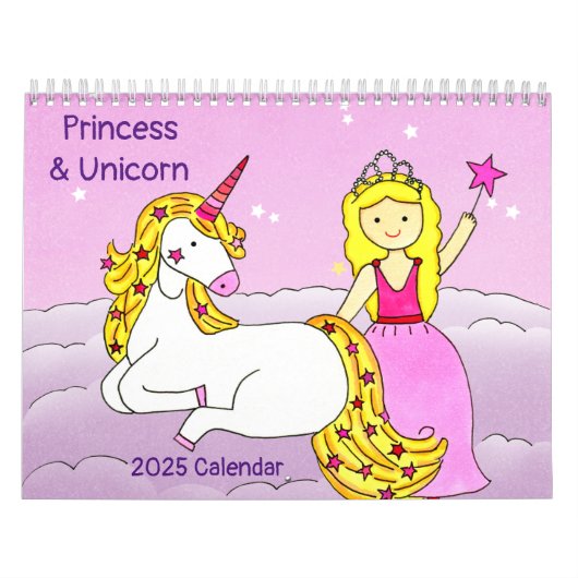 Prinses & Eenhoorn 2025 Kalender (Hoes)