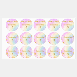 Prinses Eenhoorn Cadeautags, Samantha Verjaardag Labels